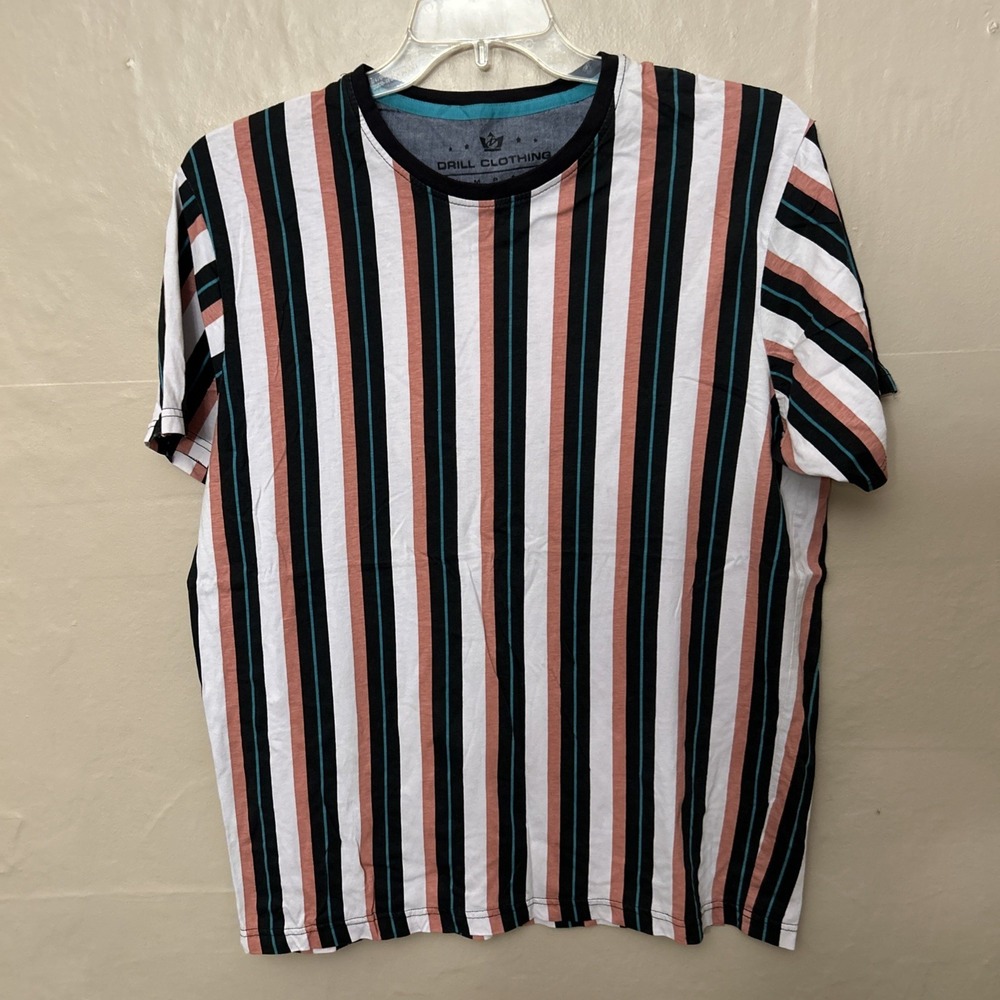 drill clothing company shirt XXL Striped Short‎ Sleeve T